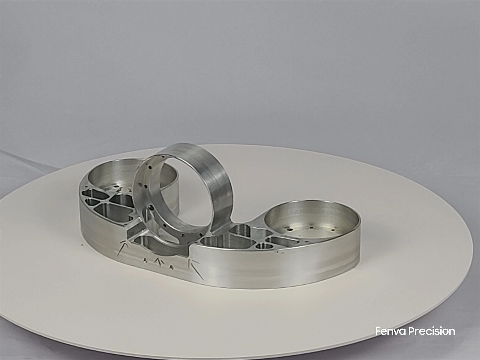 CNC machined 6061 aluminium motor-linkage components for humanoid robotics, clear anodized