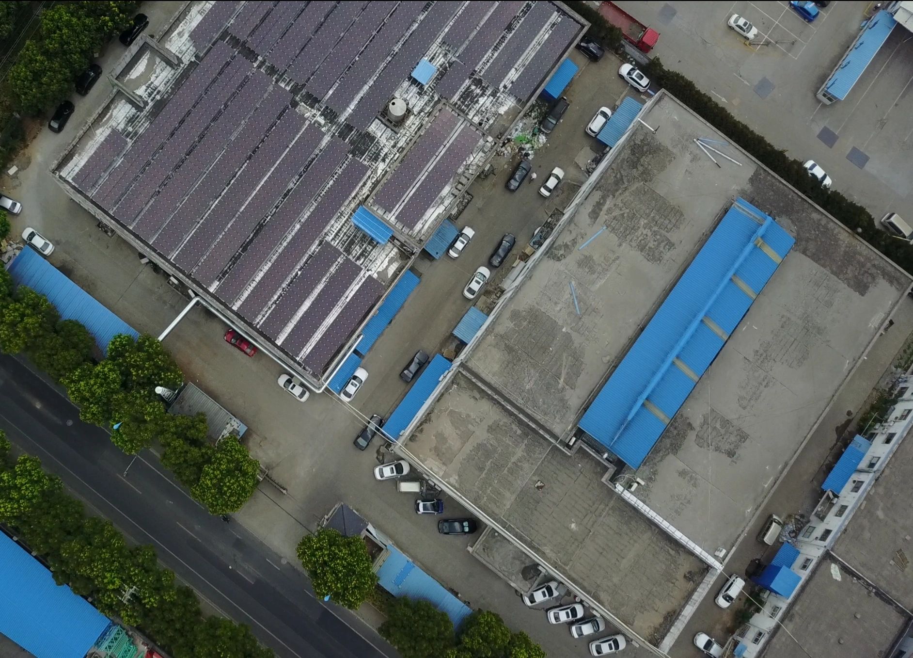 Aerial view of the Fenva Precision facility in Suzhou