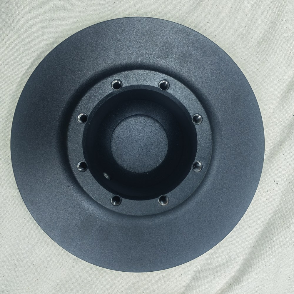 Powder-coated part, durable matte-to-gloss colour coating
