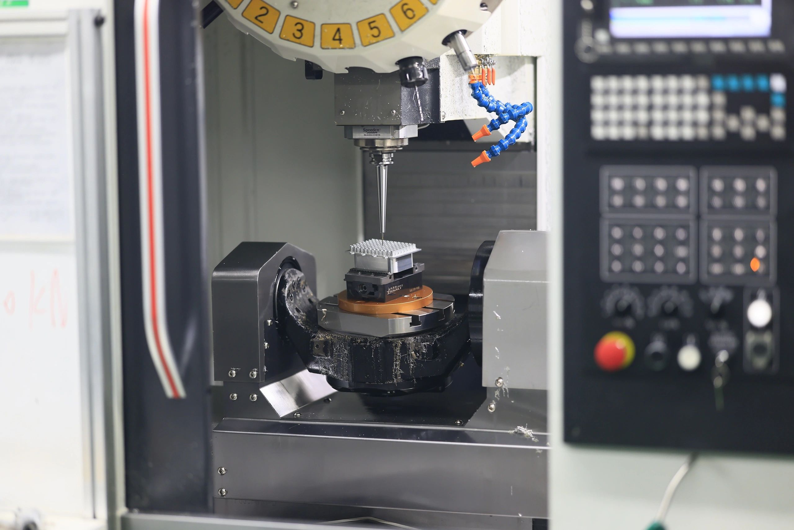 5-axis machined aluminium cooling component for medical equipment