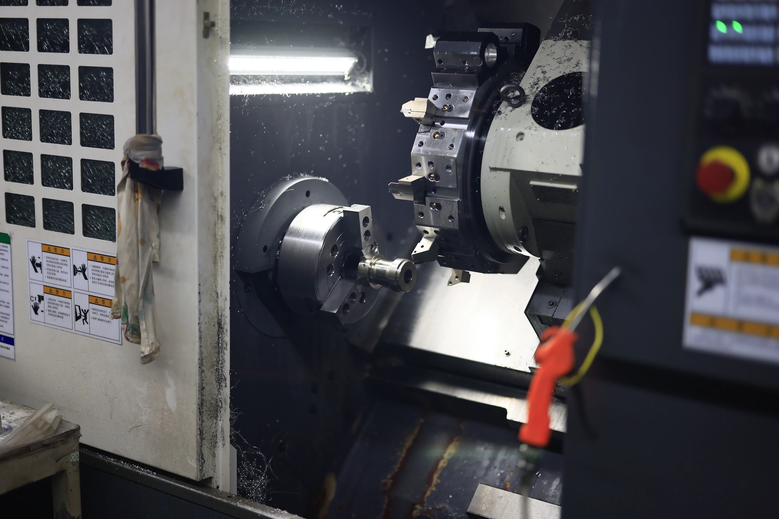 CNC turned 6061 aluminium lever component for industrial equipment