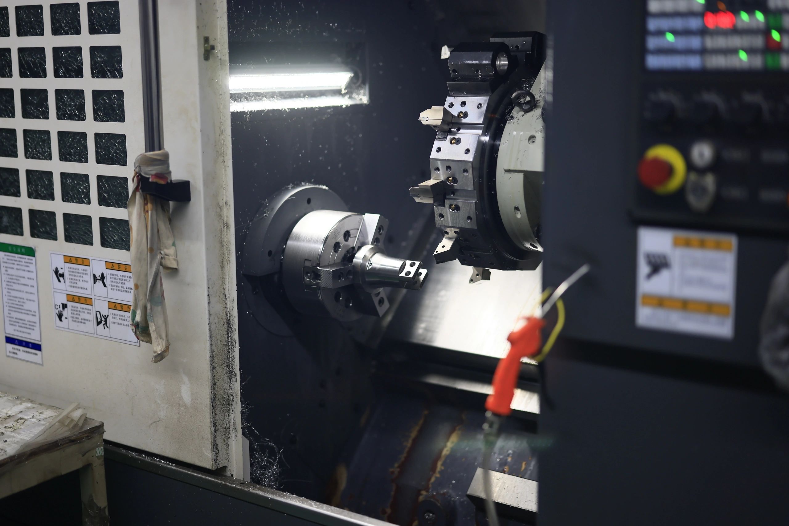 CNC turned 4140 alloy-steel robotics component with phosphate coating