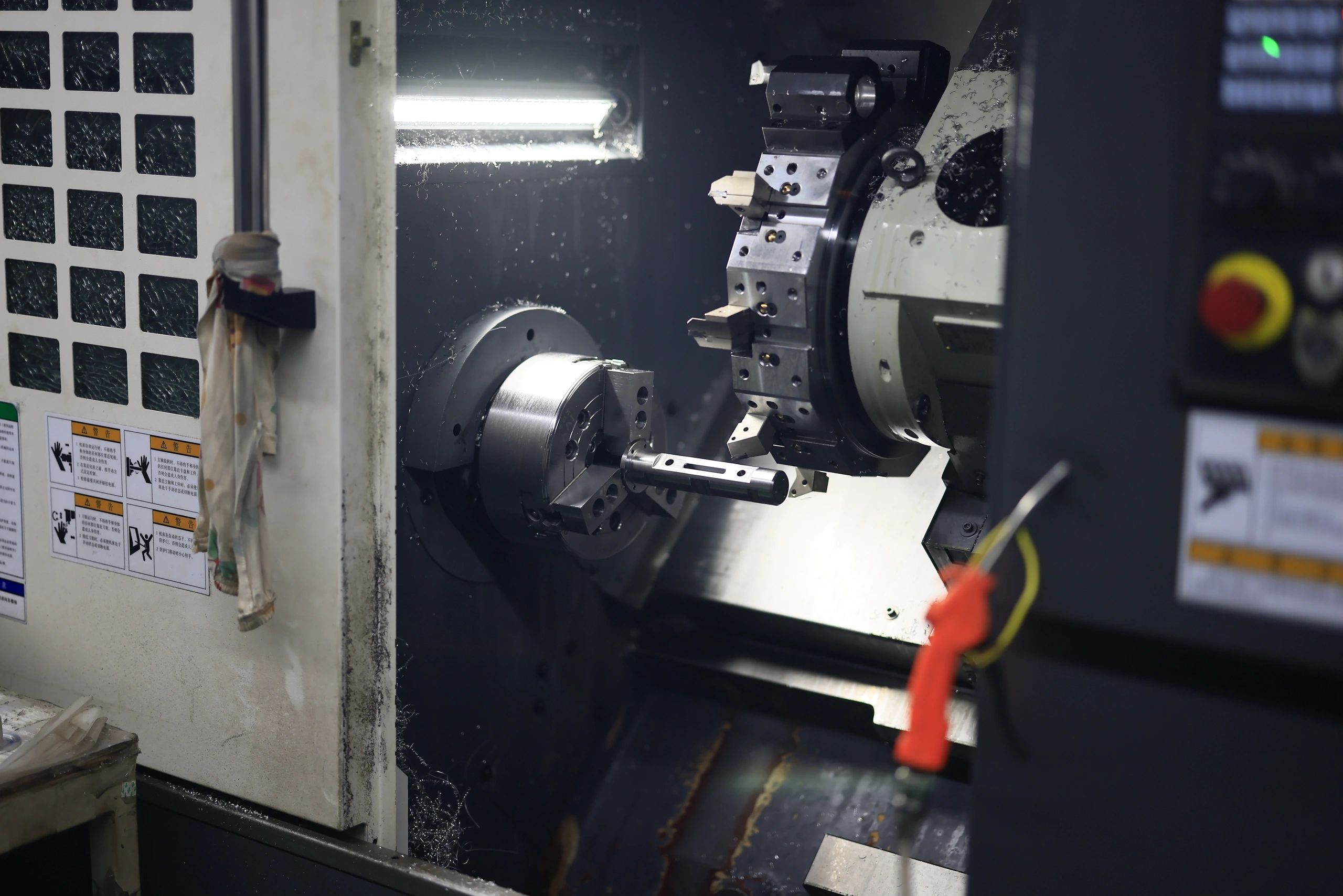 CNC turned 42CrMo alloy-steel automotive shaft, quenched and tempered