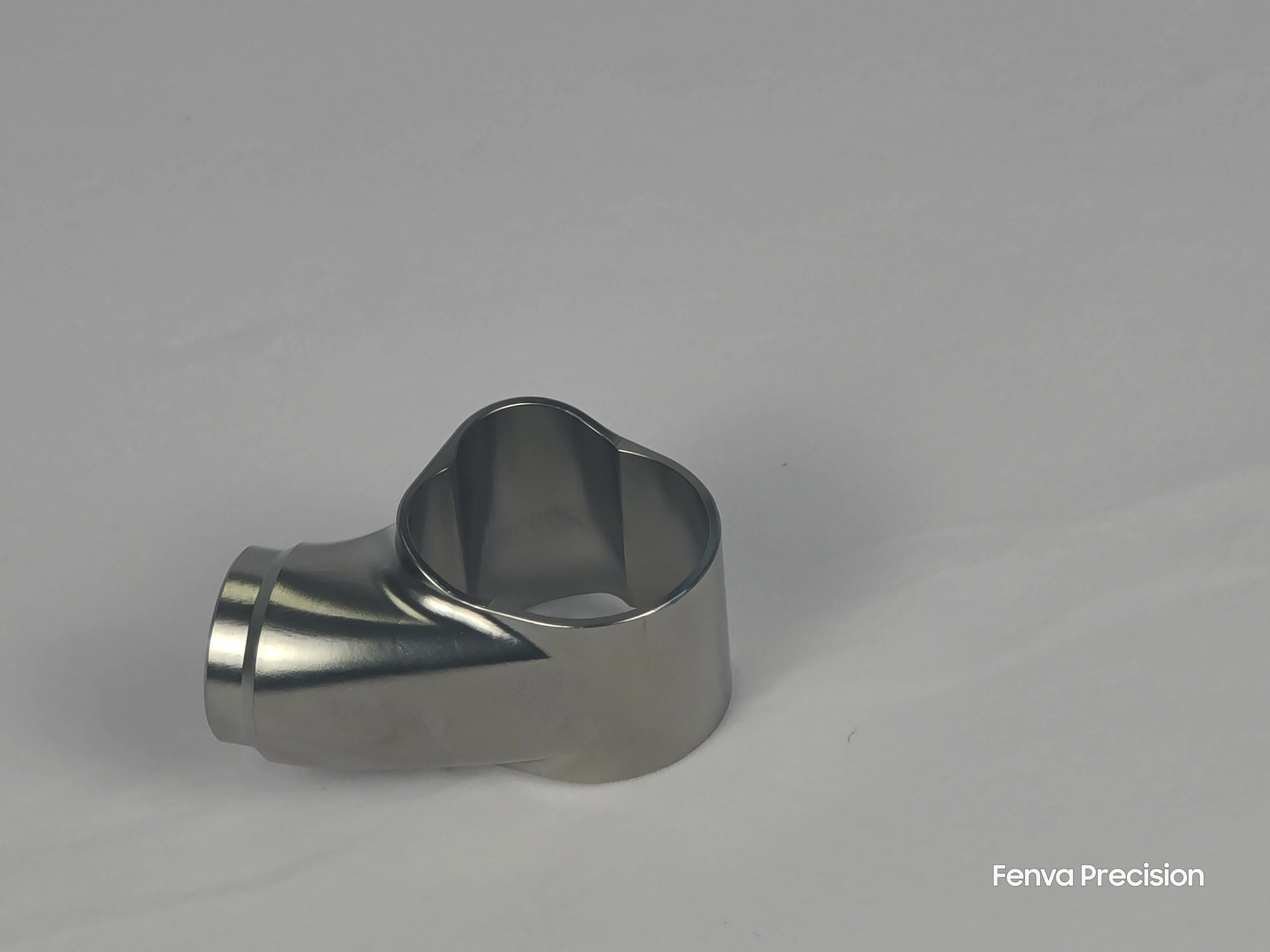 CNC machined TC4 titanium bicycle component, as machined