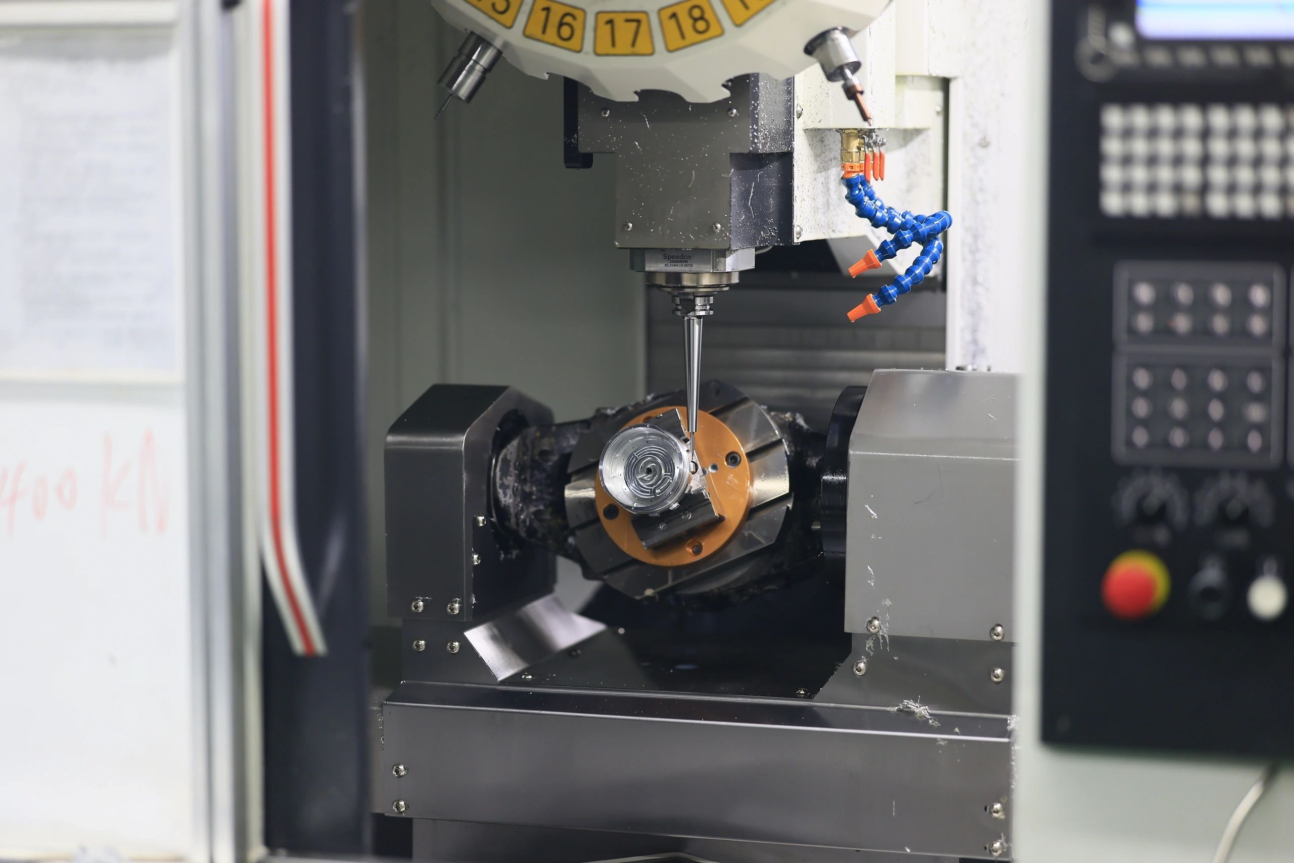 Precision aluminium robot reducer component under 5-axis machining