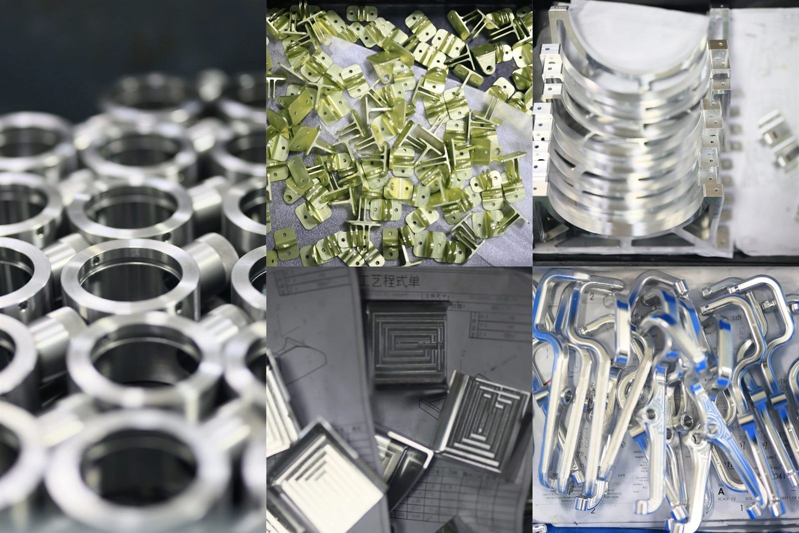 Nickel-plated CNC parts in protective foam packaging